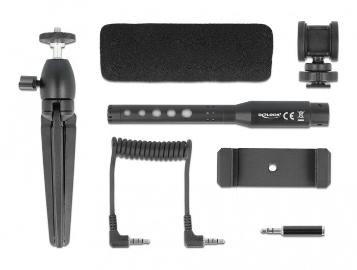 DeLOCK 66582 mikrofoner Svart Mikrofon till smartphone