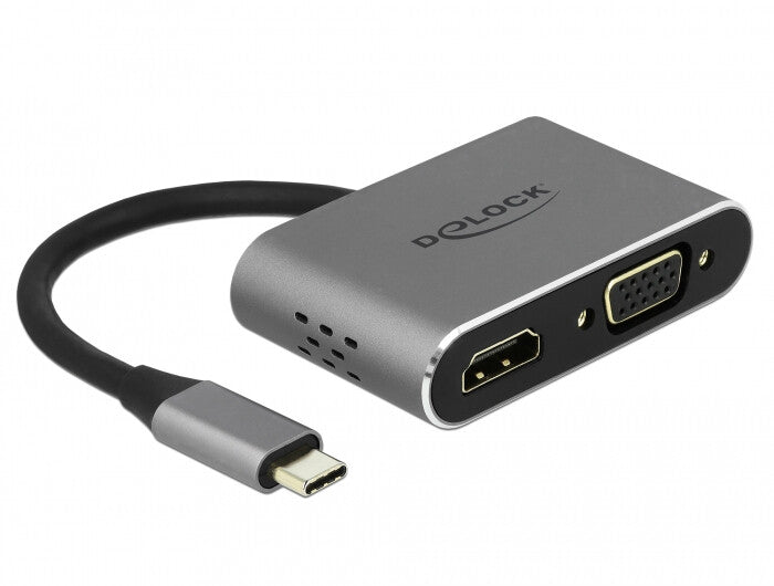 DeLOCK 64074 dockningsstationer för bärbara datorer USB 3.2 Gen 1 (3.1 Gen 1) Type-C Grå
