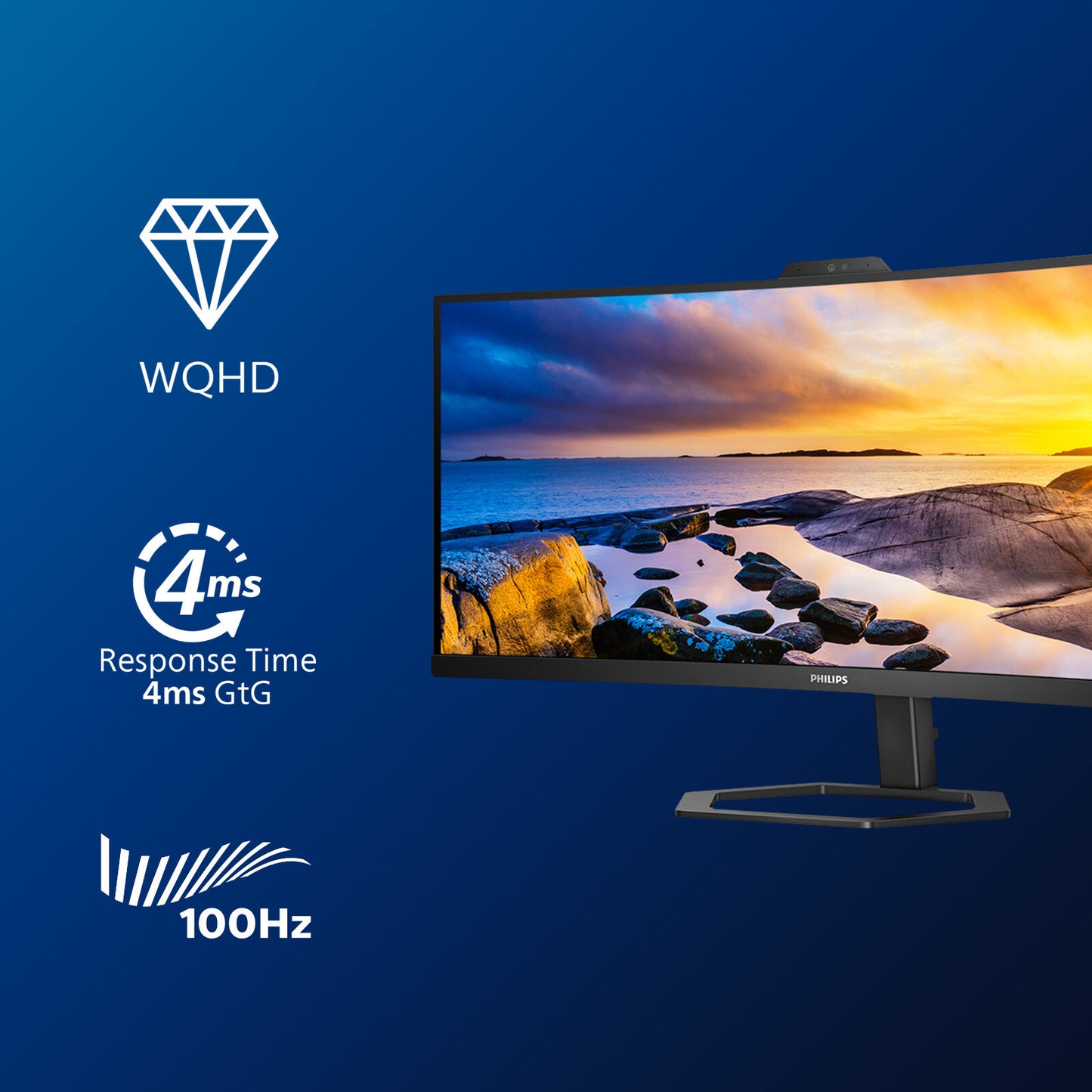 Philips 5000 series 34E1C5600HE/00 LED display 86,4 cm (34") 3440 x 1440 pixlar 4K Ultra HD Svart Monitor 34E1C5600HE LCD-skärm