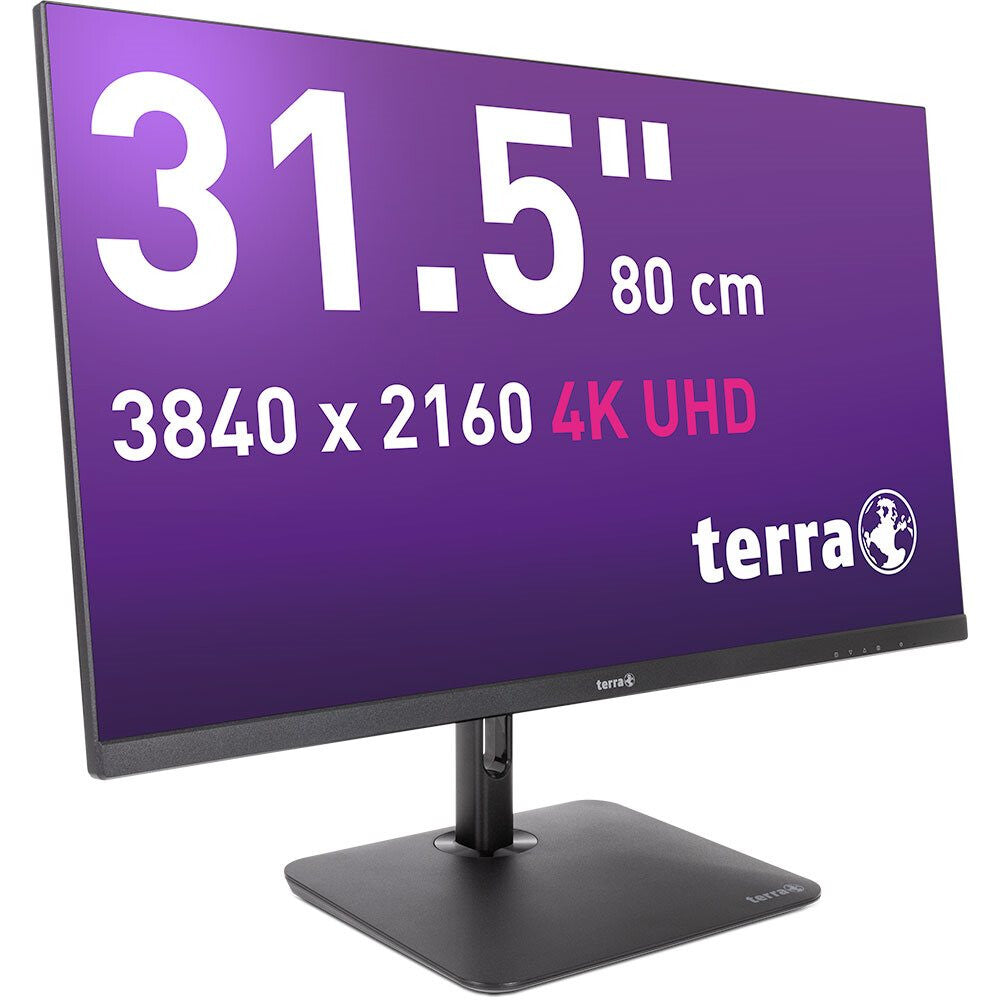TERRA 3030234 platta pc-skärmar 80 cm (31.5") 3840 x 2160 pixlar 4K Ultra HD LCD Svart