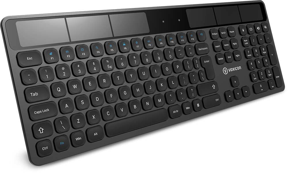 Voxicon DK-SO2WL-B/INT tangentbord Universal RF Trådlös QWERTY Amerikanskt internationellt Svart
