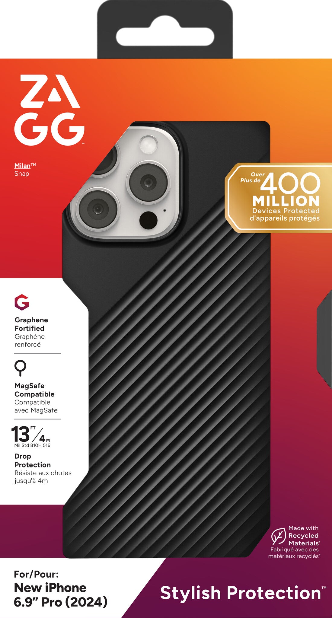 ZAGG Cases Luxe Snap Apple iPhone 16 Pro Max Black
