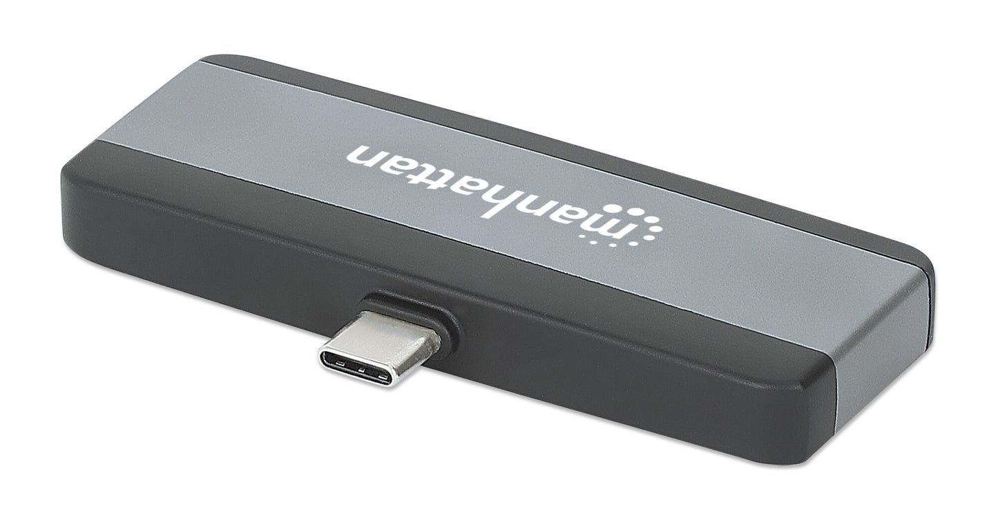 Manhattan 190404 dockningsstationer för bärbara datorer Kabel USB 3.2 Gen 2 (3.1 Gen 2) Type-C Grå