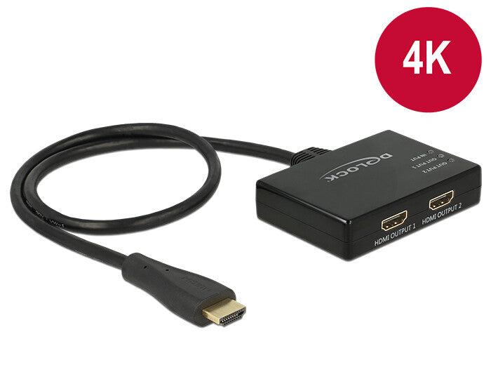 DeLOCK 87700 bilddelare HDMI 2x HDMI