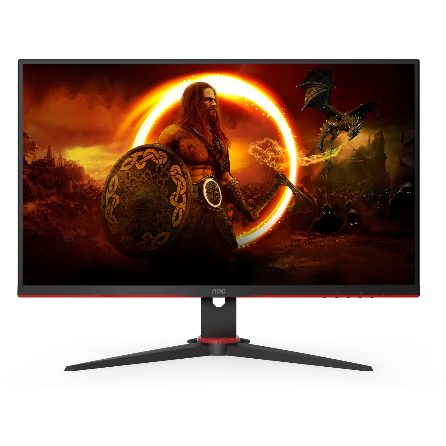 AOC G2 27G2SPAE/BK LED display 68,6 cm (27") 1920 x 1080 pixlar Full HD Svart, Röd