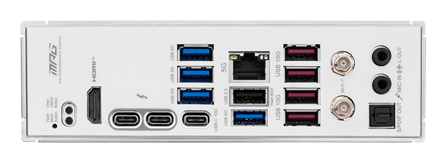 MSI MPG Z890 EDGE TI WIFI moderkort Intel Z890 LGA 1851 (Socket V1) ATX
