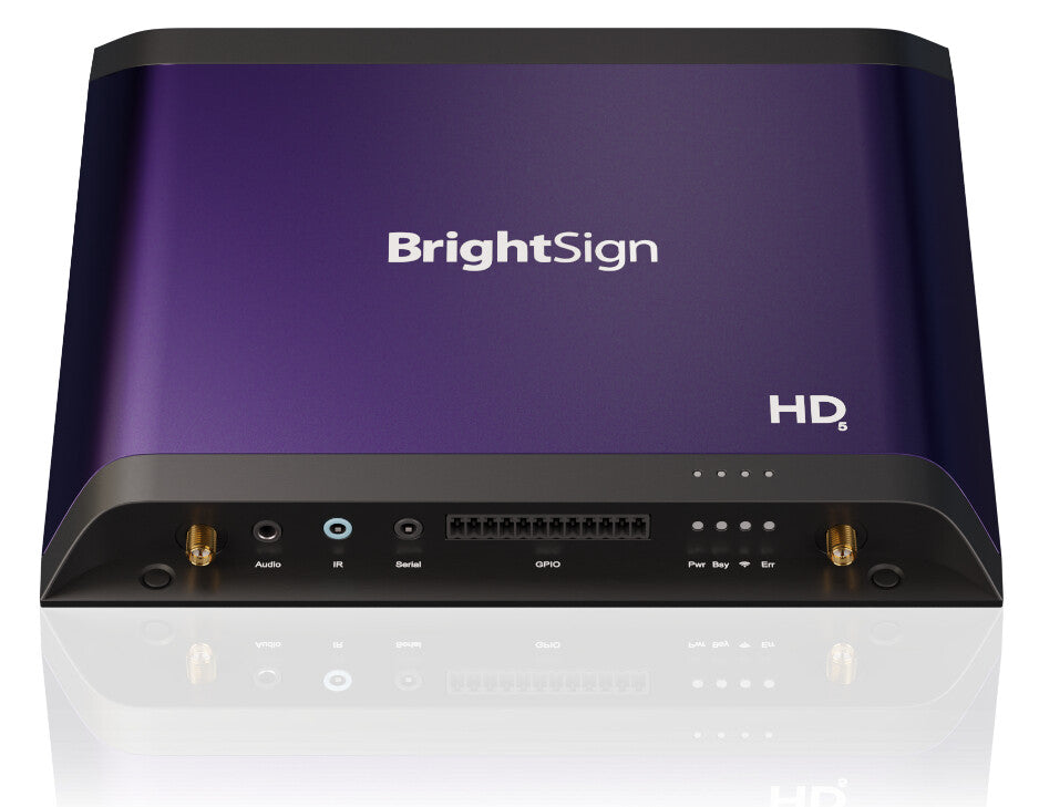 BrightSign HD1025 digitala mediaspelare Svart, Lila 4K Ultra HD