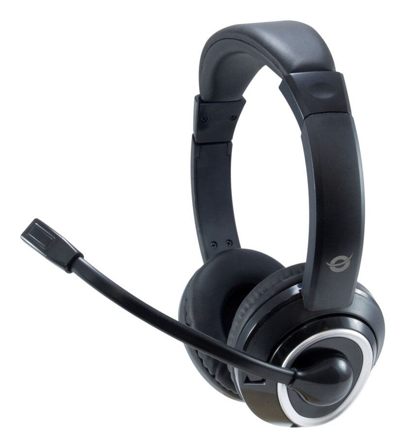 Conceptronic POLONA02B hörlur och headset Kabel Huvudband Spela Svart