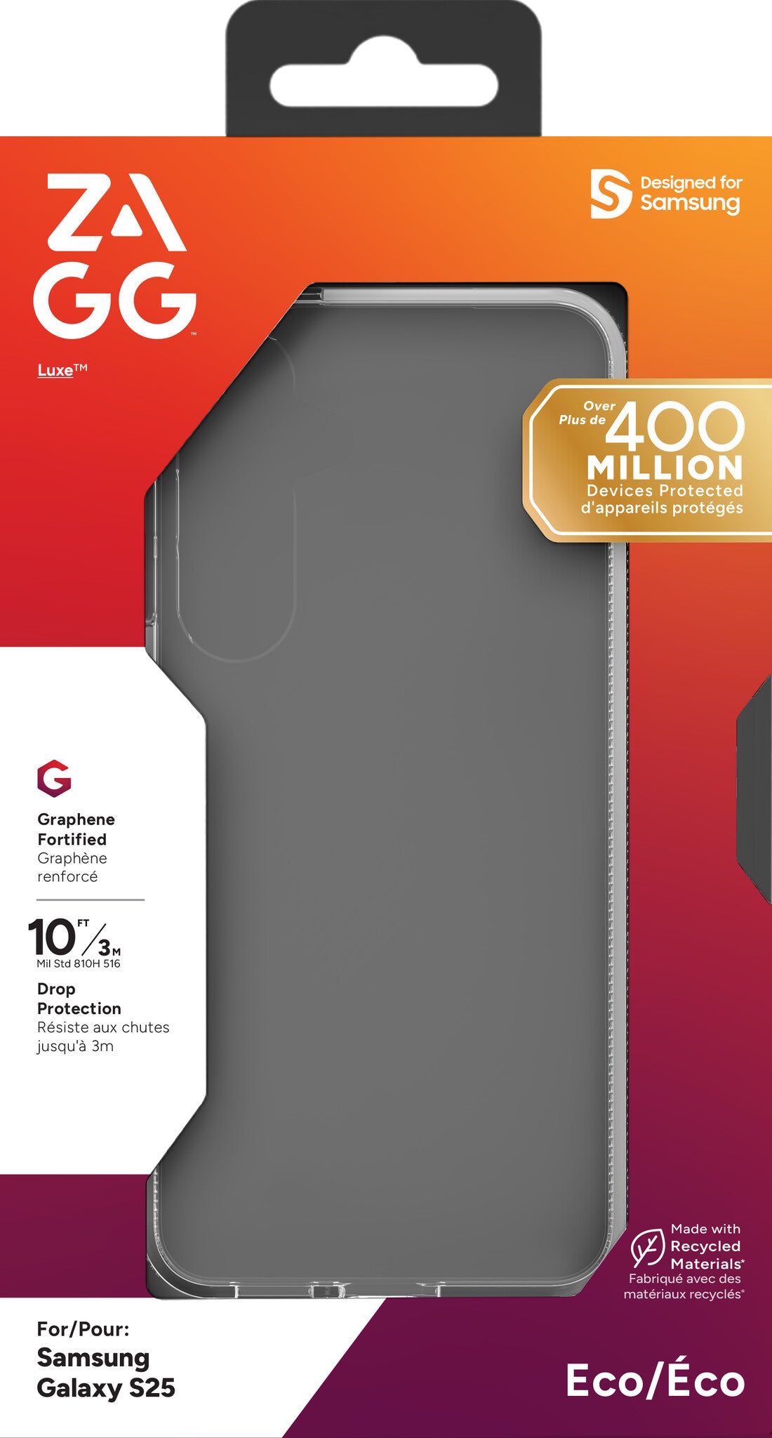 ZAGG Luxe mobiltelefonfodral 15,8 cm (6.2") Omslag Transparent