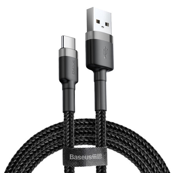 Baseus CATKLF-BG1 mobiltelefonkablar Svart 1 m USB A USB C