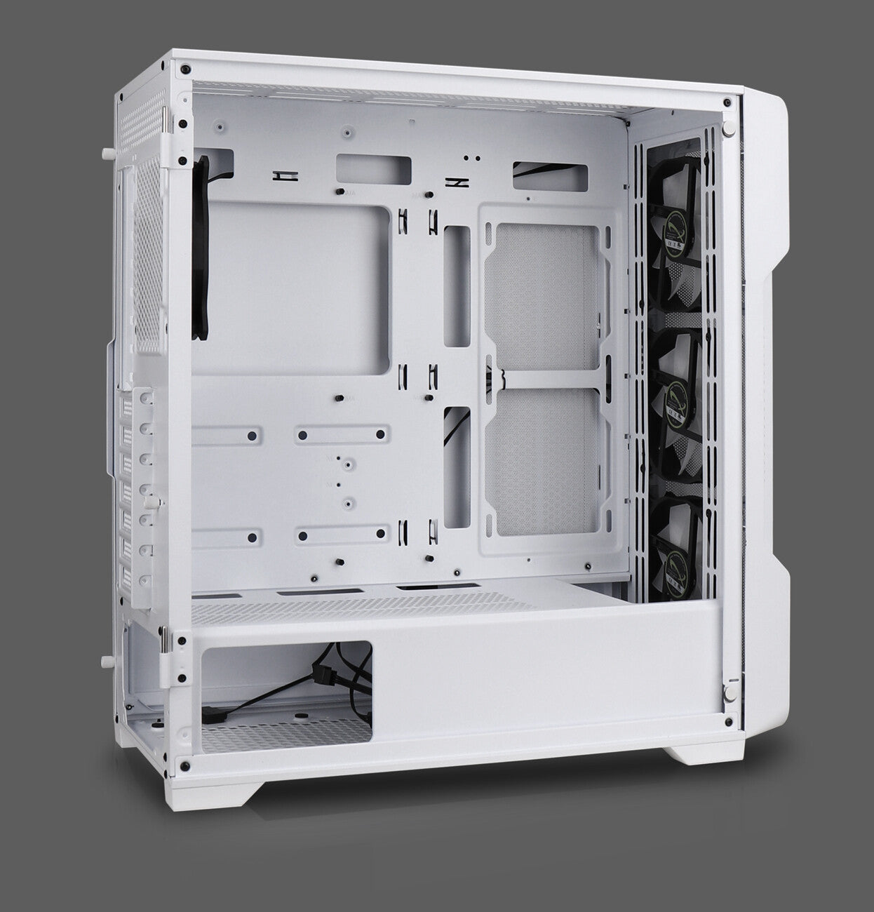 Nanoxia DS-9ARGB-W datorväskor Midi Tower Vit