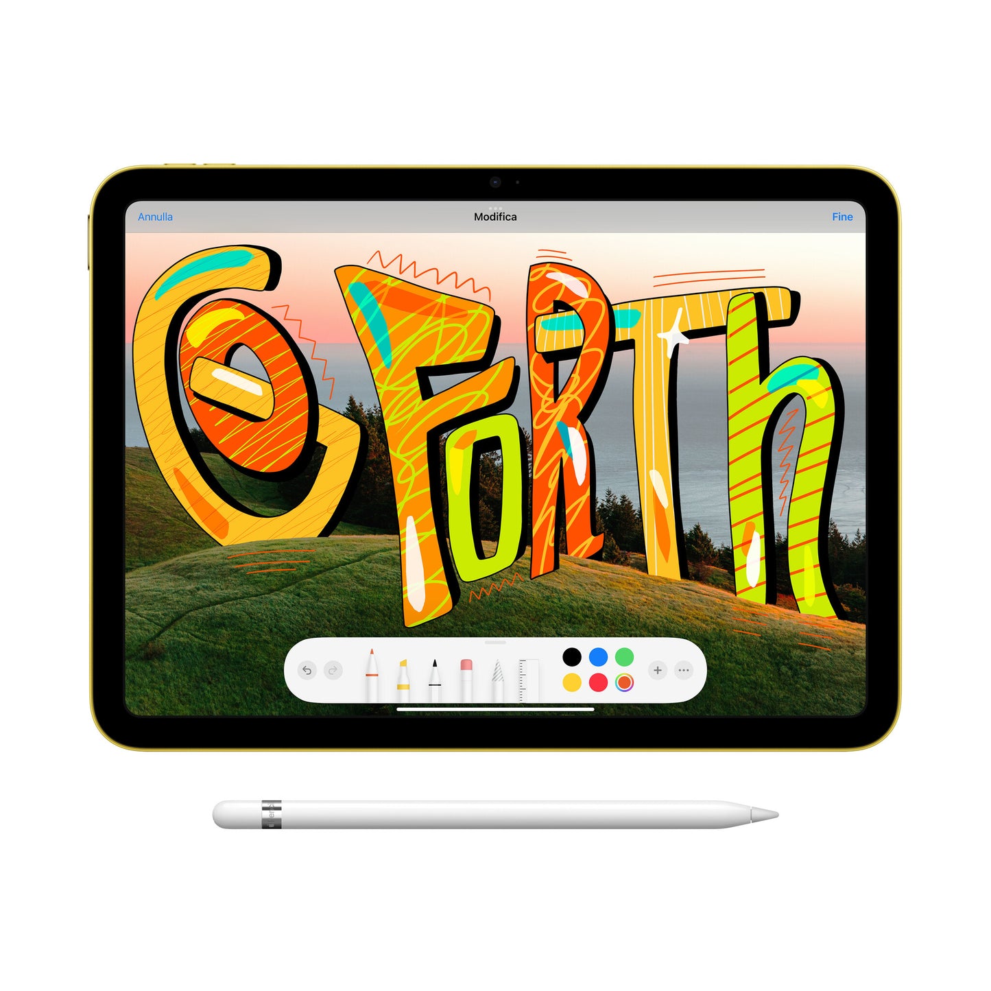 Apple iPad 5G TD-LTE & FDD-LTE 256 GB 27,7 cm (10.9") Wi-Fi 6 (802.11ax) iPadOS 16 Gul