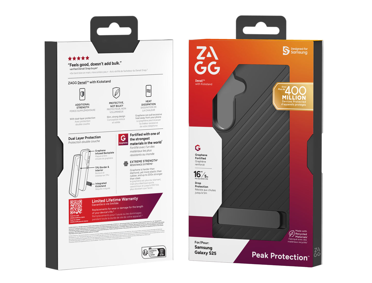 ZAGG Denali KS mobiltelefonfodral 15,8 cm (6.2") Omslag Svart