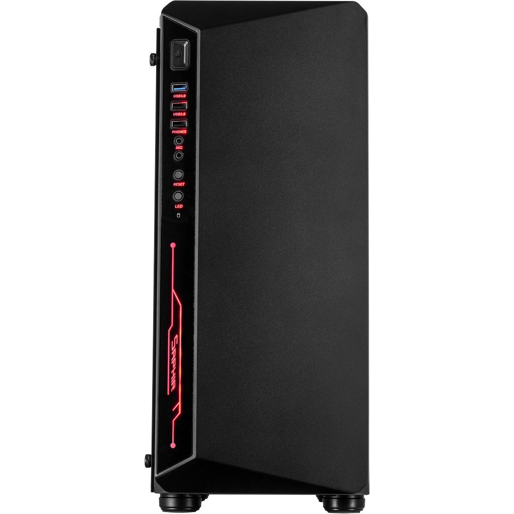 Inter-Tech C-3 Saphir Tower Svart