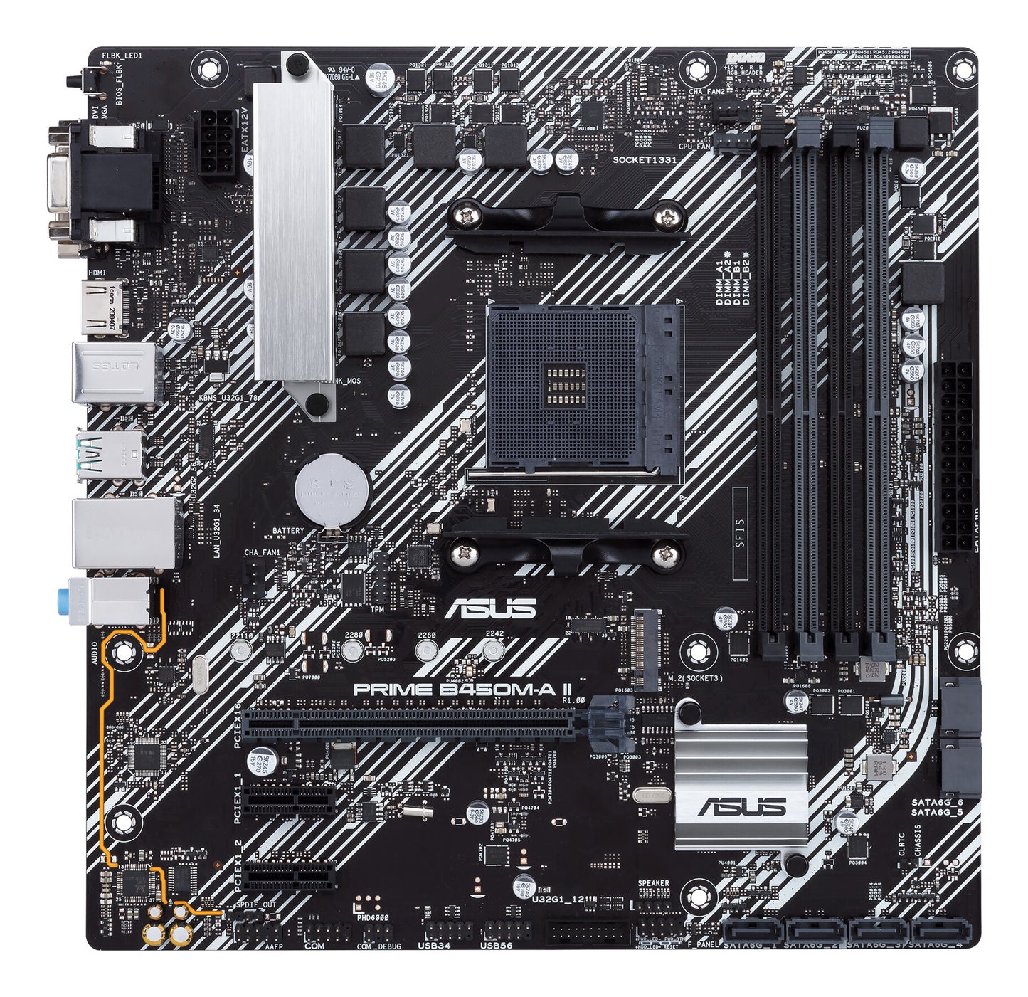 ASUS PRIME B450M-A II AMD B450 Uttag AM4 micro ATX