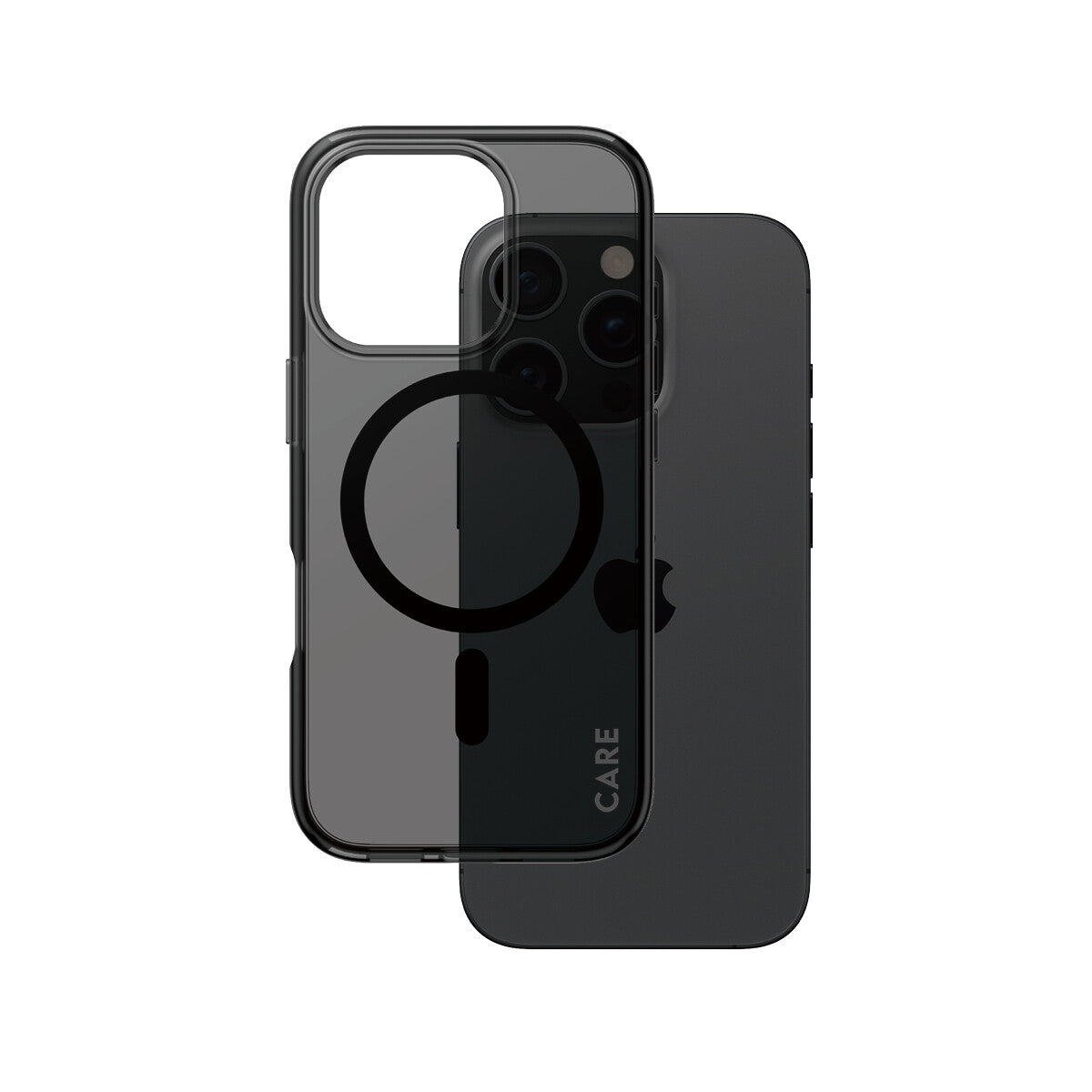 PanzerGlass CARE by ® Flagship Case Smokey Urban Combat w. Black MagSafe iPhone 16 Pro mobiltelefonfodral Omslag Svart