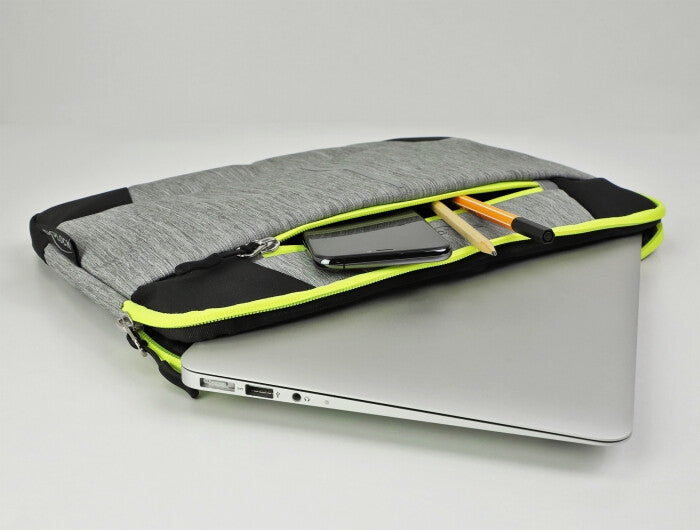 DeLOCK 18410 väskor bärbara datorer 33,8 cm (13.3") Överdrag Svart, Grå, Gul