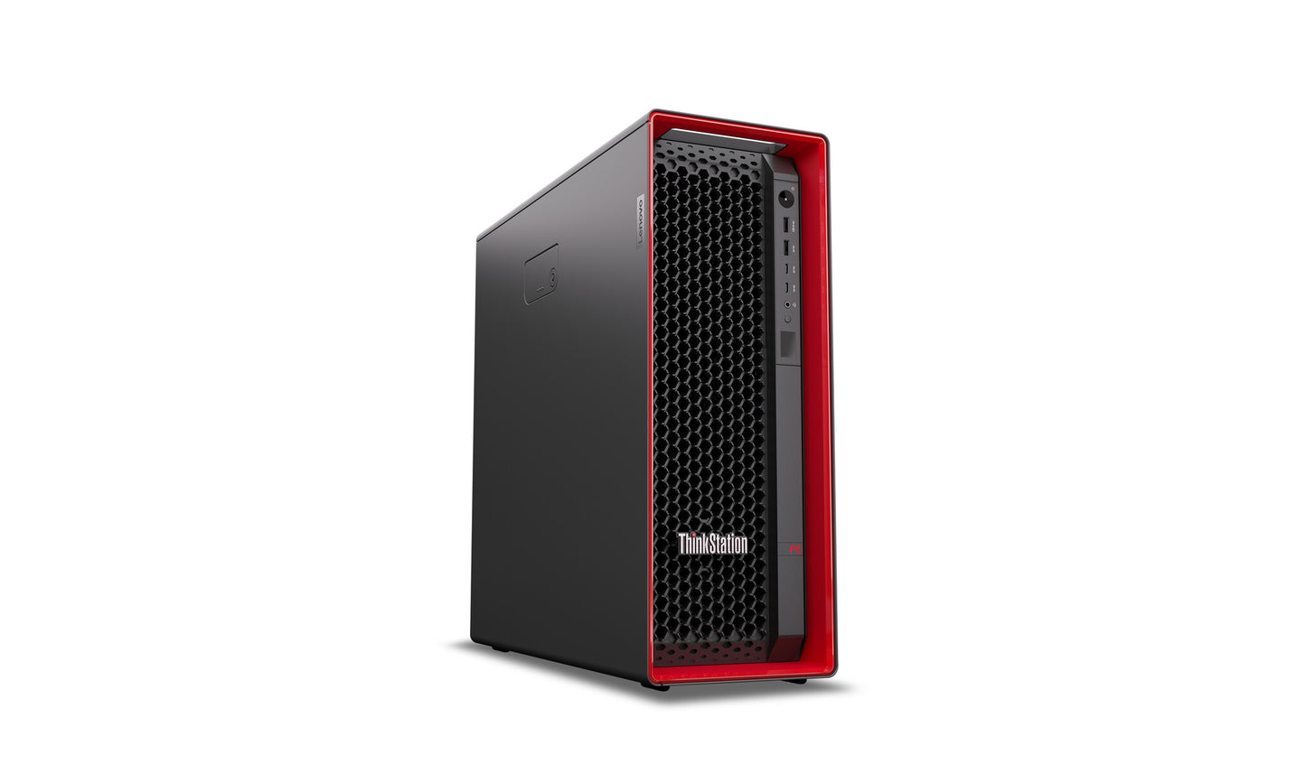 Lenovo ThinkStation P5 Intel® Xeon W w5-2445 32 GB DDR5-SDRAM 1 TB SSD Windows 11 Pro for Workstations Tower Arbetsstation Svart, Röd