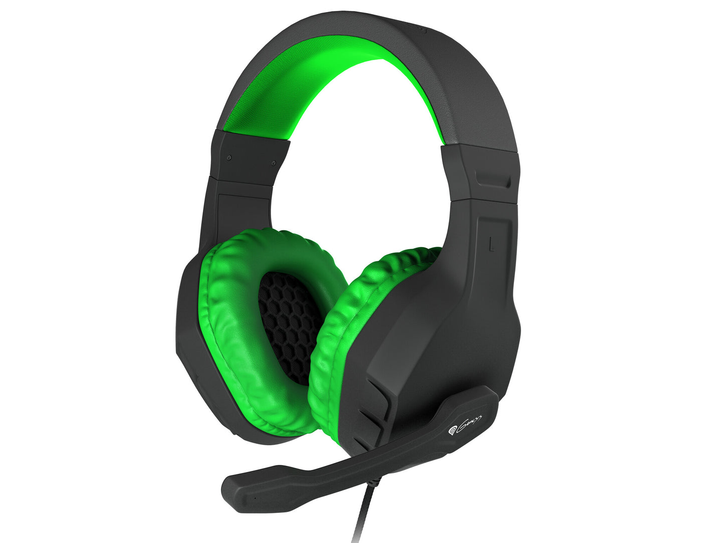 GENESIS Argon 200 Headset Kabel Huvudband Spela Svart, Grön