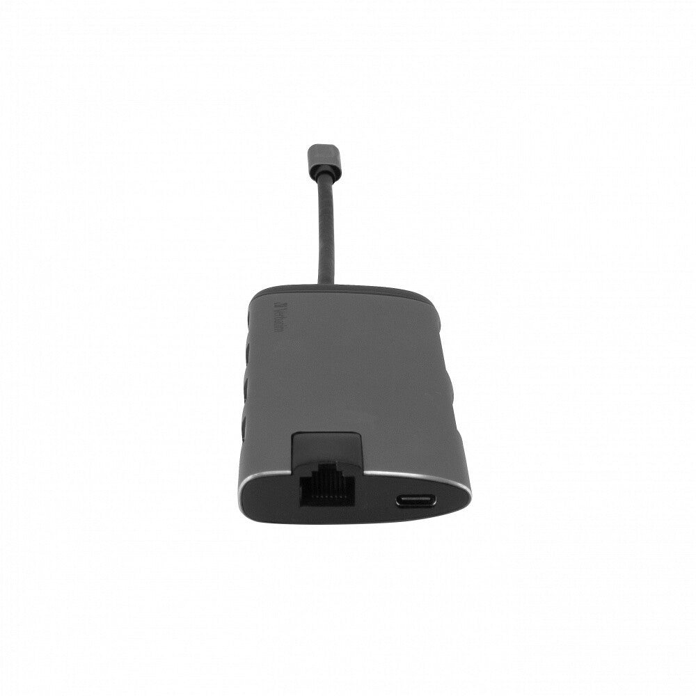 Verbatim 49142 dockningsstationer för bärbara datorer USB 3.2 Gen 1 (3.1 Gen 1) Type-C Svart, Silver