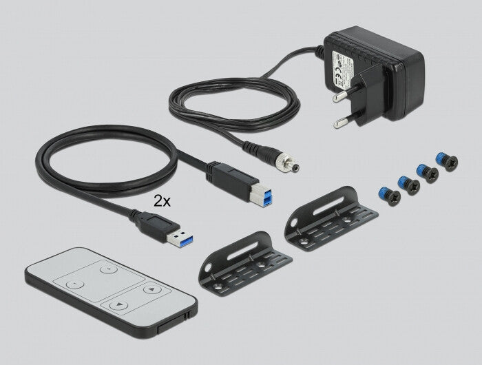 DeLOCK 11482 KVM-switchar Svart