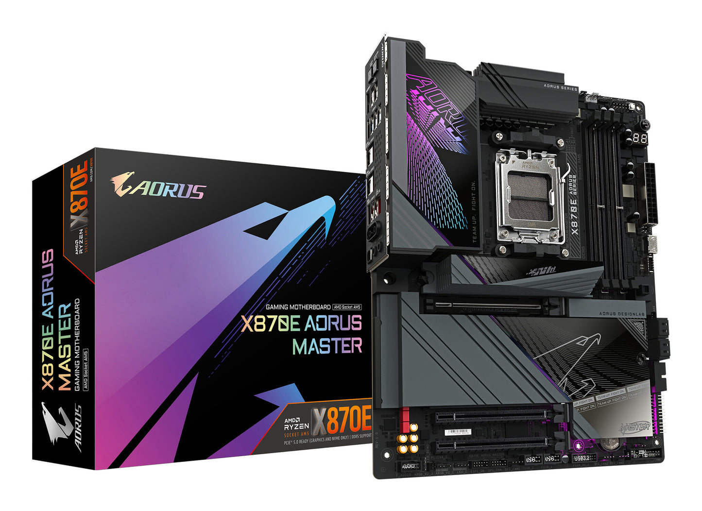 GIGABYTE X870E AORUS MASTER moderkort AMD X870 AM5-sockel ATX