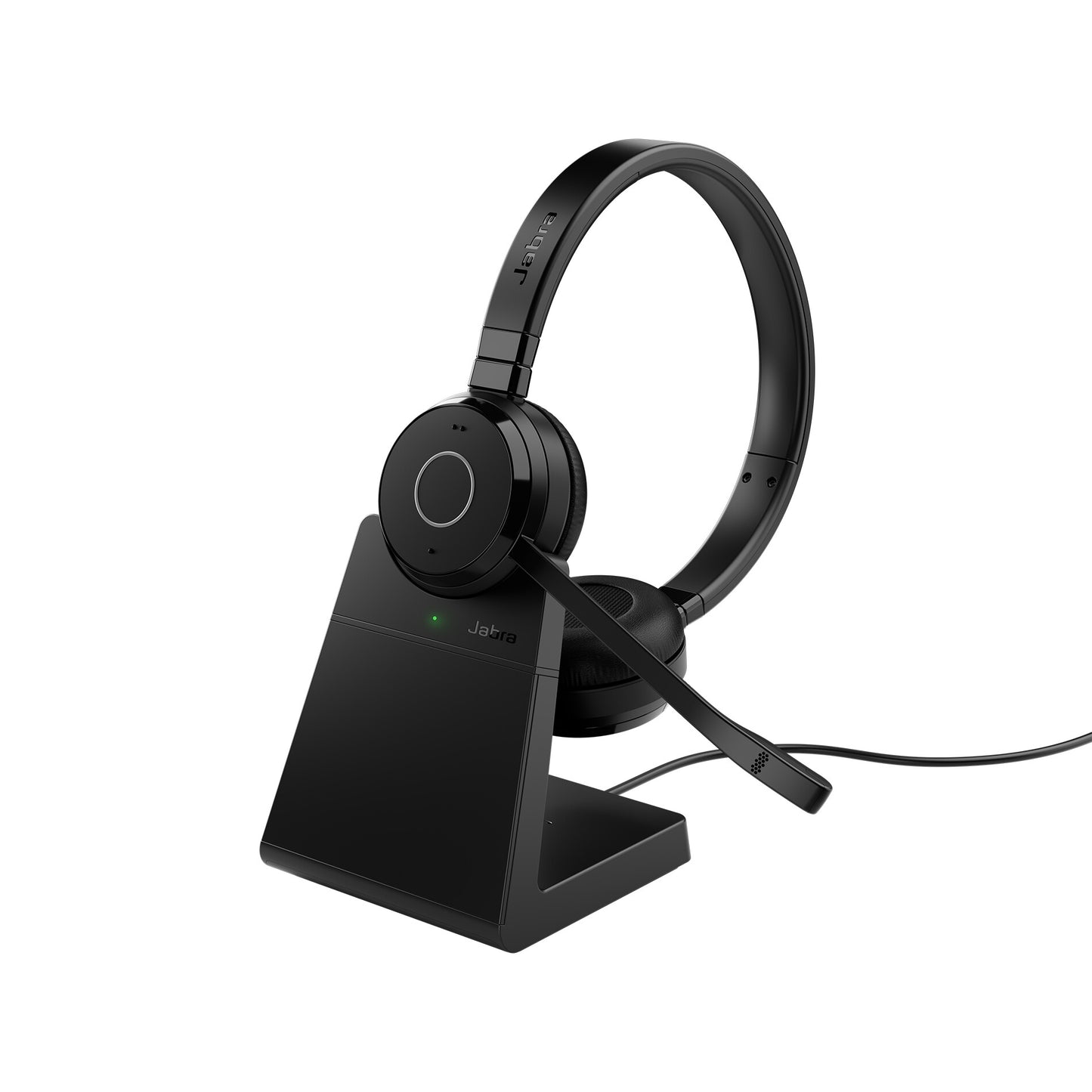 Jabra Evolve 65 TE Headset Kabel & Trådlös Huvudband Kontor/callcenter USB Type-A Bluetooth Laddningsställ Svart