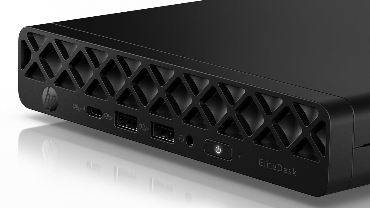 HP EliteDesk 8 Mini G1a AMD Ryzen™ 5 220 16 GB DDR5-SDRAM 512 GB SSD Windows 11 Pro Mini PC Mini-PC Svart