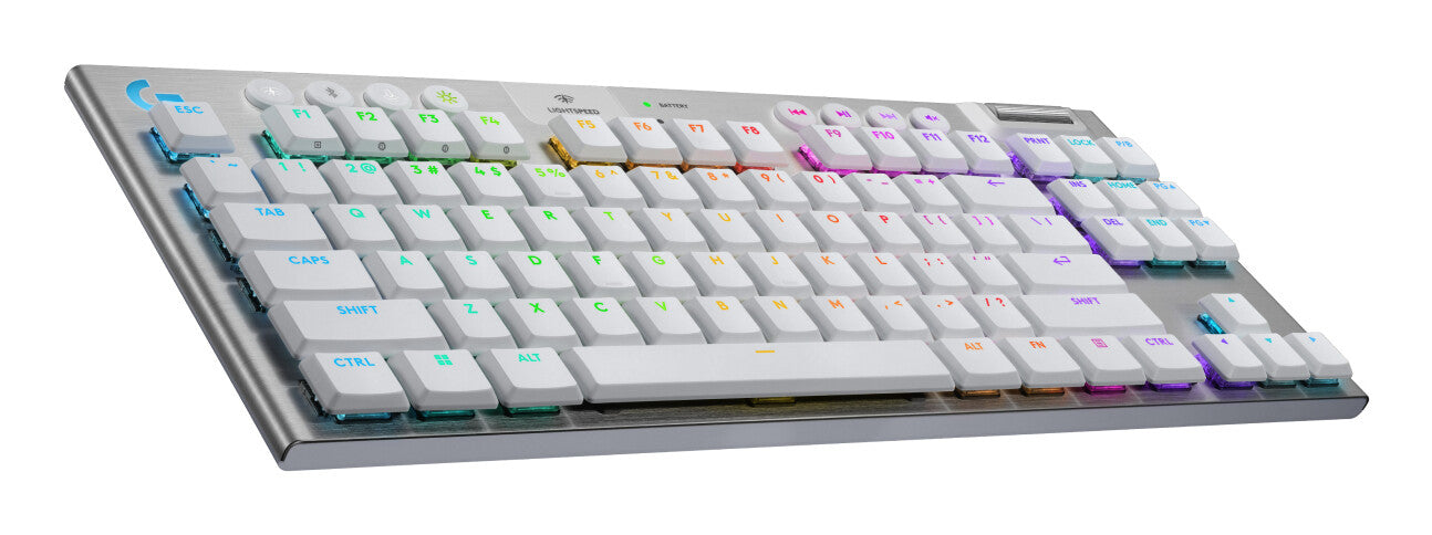 Logitech G G915 X LIGHTSPEED tangentbord Spela USB + RF Wireless + Bluetooth QWERTY Nordic Vit