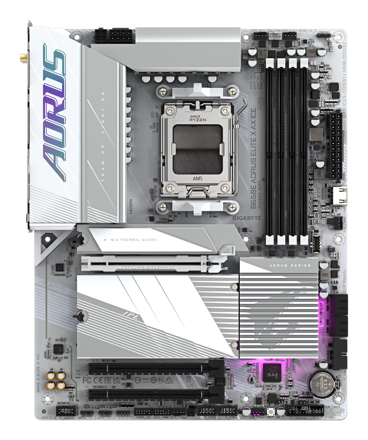 GIGABYTE B650E AORUS ELITE X AX ICE AMD B650 AM5-sockel ATX