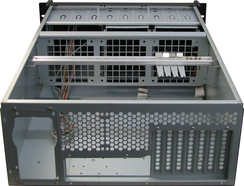 Inter-Tech IPC 4U-4129L Ställning Metallisk, Silver