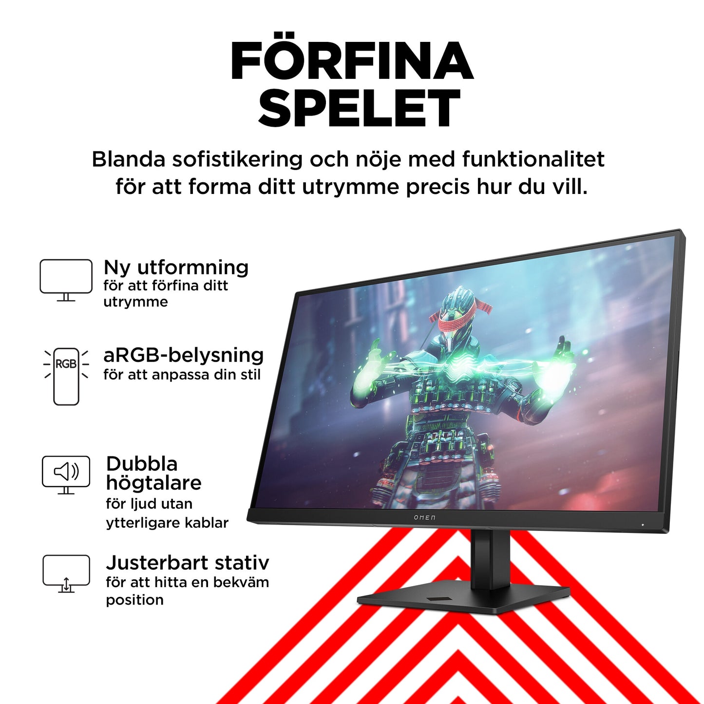 OMEN by HP OMEN 27 tum UHD 144 Hz Gaming-skärm – OMEN 27k OMEN 27 tum UHD 144 Hz Gaming-skärm – OMEN 27k