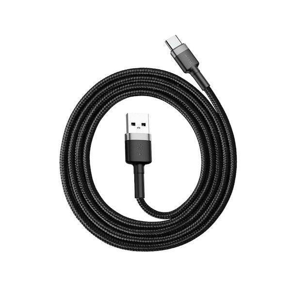 Baseus CATKLF-BG1 mobiltelefonkablar Svart 1 m USB A USB C