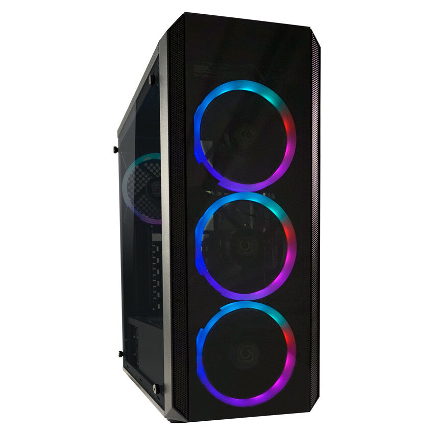 LC-Power Gaming 703B - Quad-Luxx Midi Tower Svart