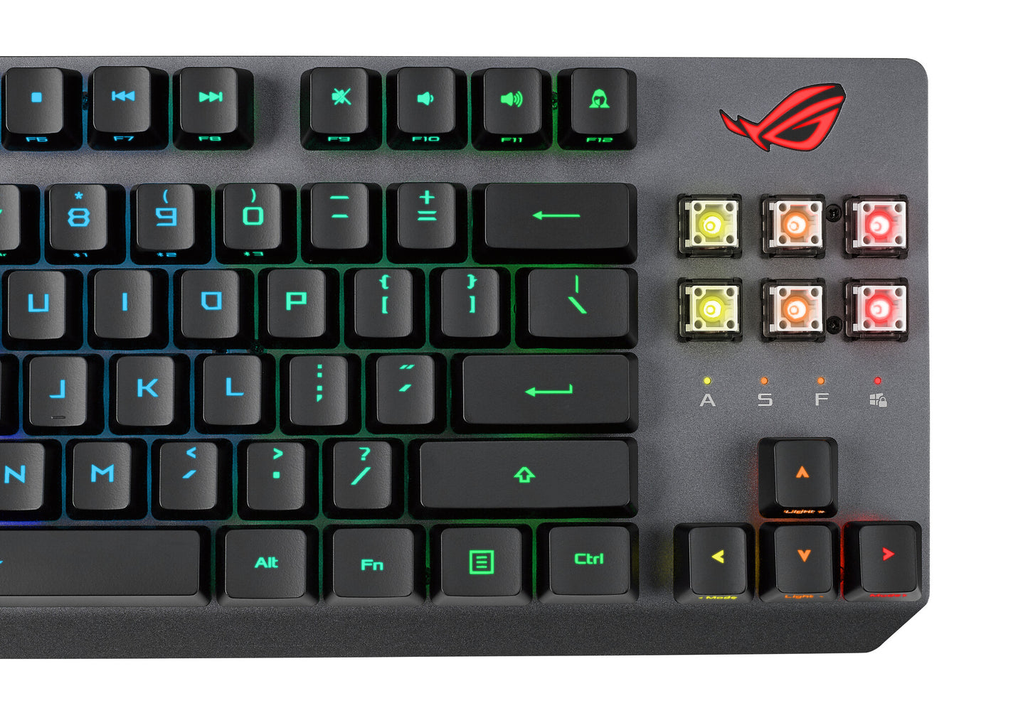 ASUS ROG Strix Scope RX TKL Wireless Deluxe tangentbord Spela USB + RF Wireless + Bluetooth AZERTY Fransk Svart