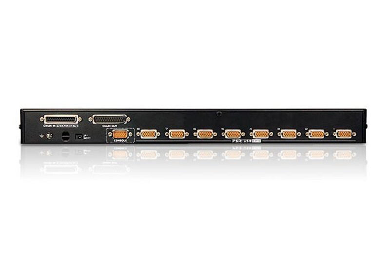 ATEN 8-portars PS/2-USB VGA KVM-switch med kedjekopplingsport och stöd för USB-kringutrustning