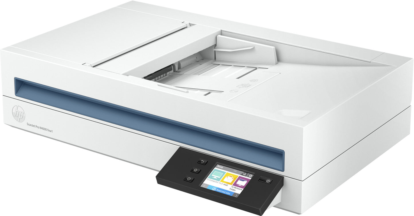 HP Scanjet Pro N4600 fnw1 Flatbädds- och ADF-scanner 1200 x 1200 DPI A5 Vit