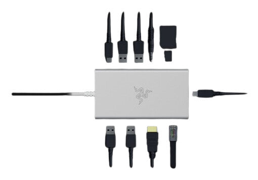 Razer USB-C Dock Kabel USB 3.2 Gen 1 (3.1 Gen 1) Type-C Gjuten aluminium