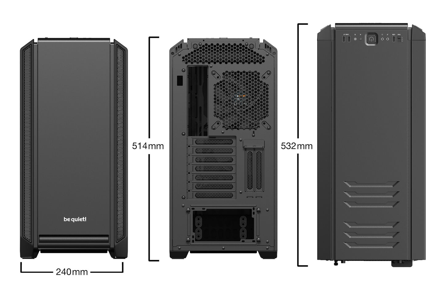 be quiet! Silent Base 601 Window Midi Tower Svart