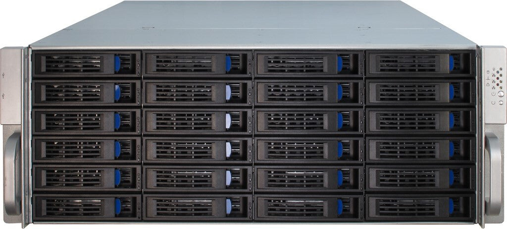 Inter-Tech 4U-4424 Ställning Svart, Silver