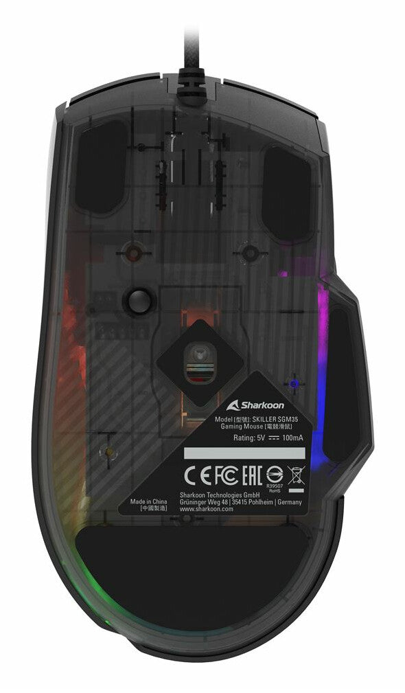 Sharkoon SGM35 datormöss Universal högerhand USB Type-A Optisk 6400 DPI