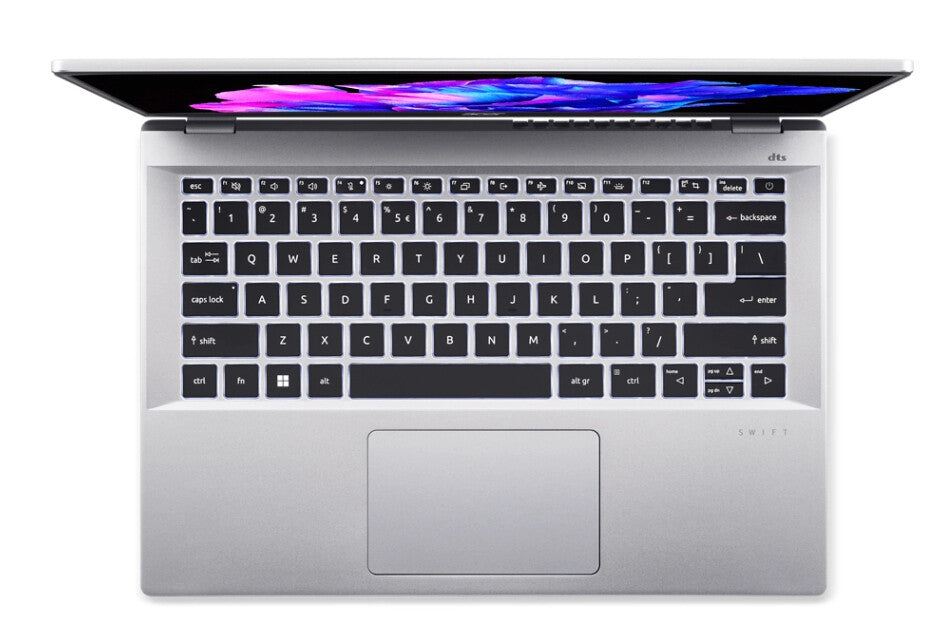 Acer Swift SFG14-42-R1UT AMD Ryzen™ 5 7640U Bärbar dator 35,6 cm (14") 2.8K 16 GB LPDDR5-SDRAM 512 GB SSD Wi-Fi 6 (802.11ax) Windows 11 Home Silver