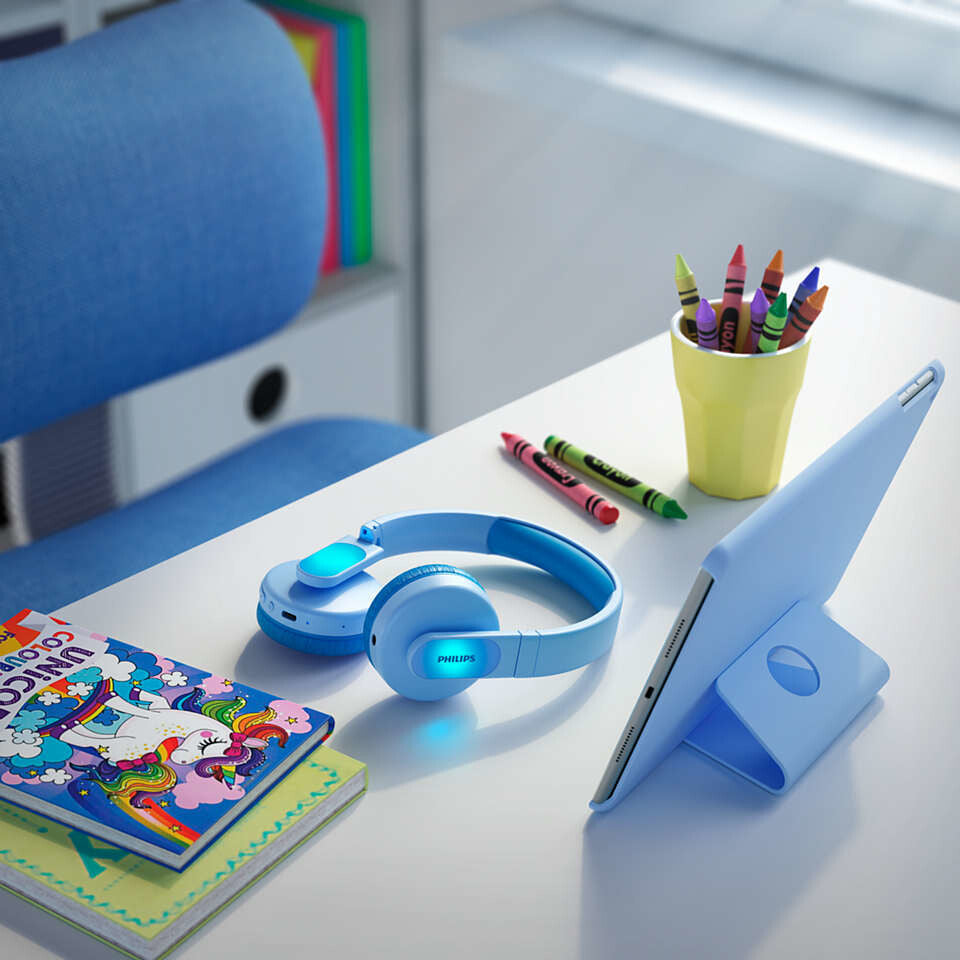 Philips TAK4206BL/00 hörlur och headset Kabel & Trådlös Huvudband Samtal/musik USB Type-C Bluetooth Blå