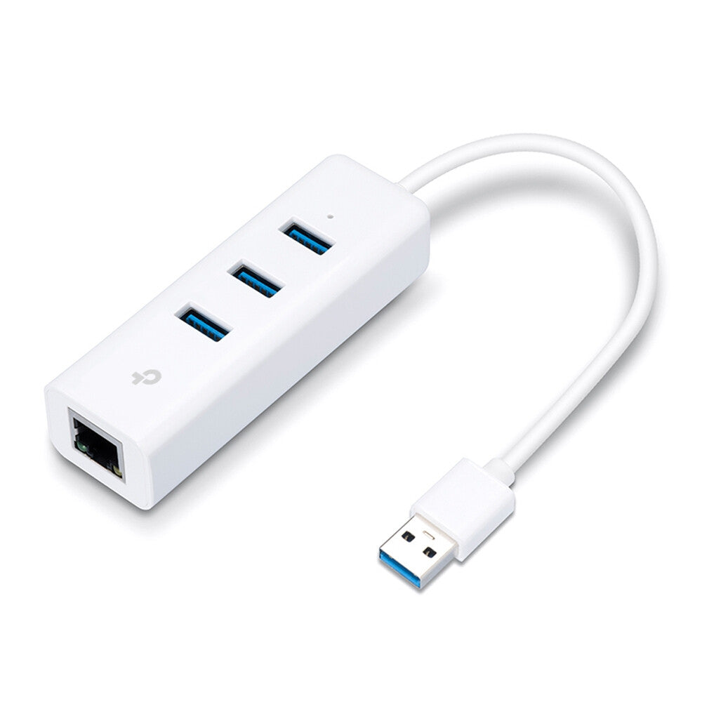 TP-Link UE330 dockningsstationer för bärbara datorer Kabel USB 3.2 Gen 1 (3.1 Gen 1) Type-A Vit