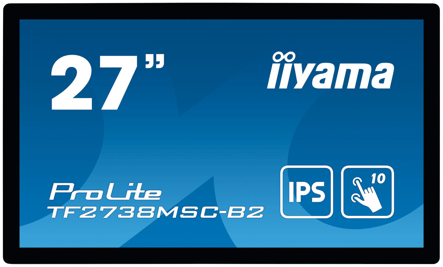 iiyama ProLite TF2738MSC-B2 platta pc-skärmar 68,6 cm (27") 1920 x 1080 pixlar Full HD LED Pekskärm Flera användare Svart