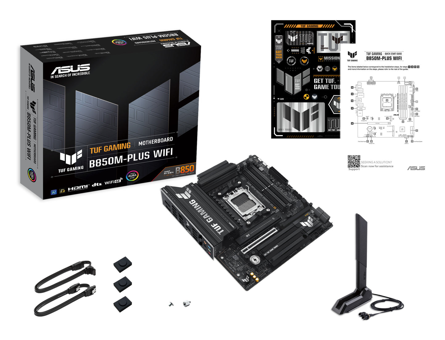 ASUS TUF GAMING B850M-PLUS WIFI AMD B850 AM5-sockel micro ATX