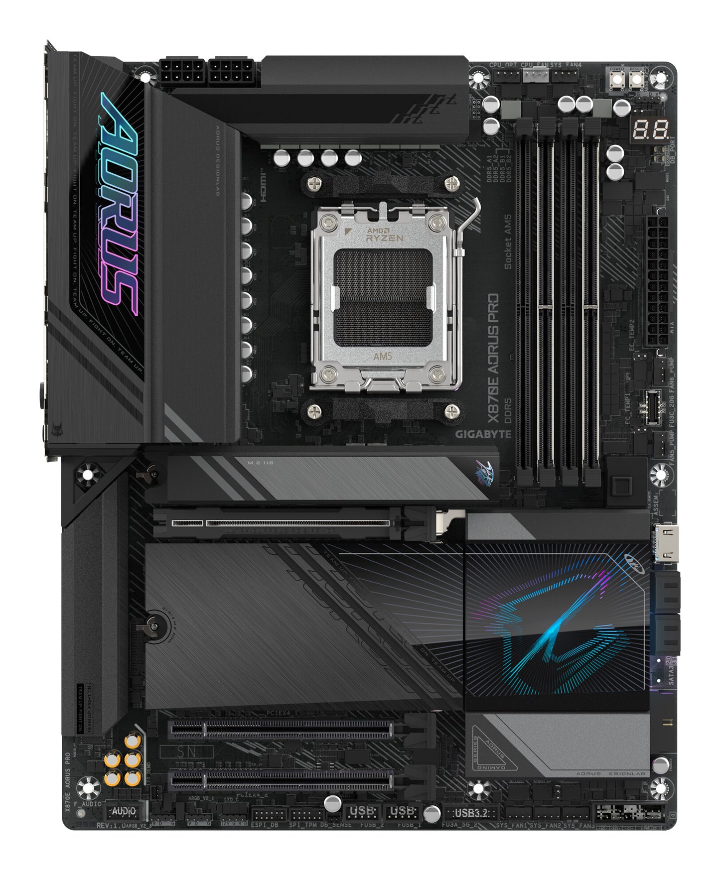 GIGABYTE X870E AORUS PRO moderkort AMD X870E AM5-sockel ATX