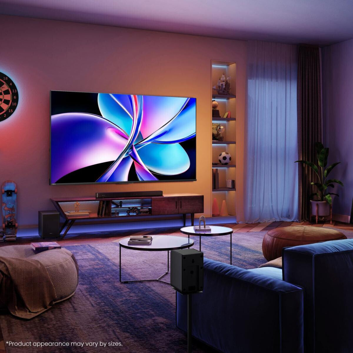Hisense 43E77Q PRO 109,2 cm (43") 4K Ultra HD Smart-TV Wi-Fi Svart