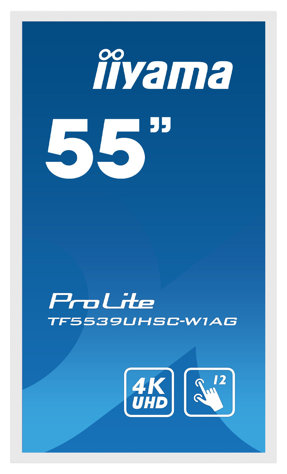 iiyama ProLite TF5539UHSC-W1AG platta pc-skärmar 139,7 cm (55") 3840 x 2160 pixlar 4K Ultra HD LED Pekskärm Flera användare Vit