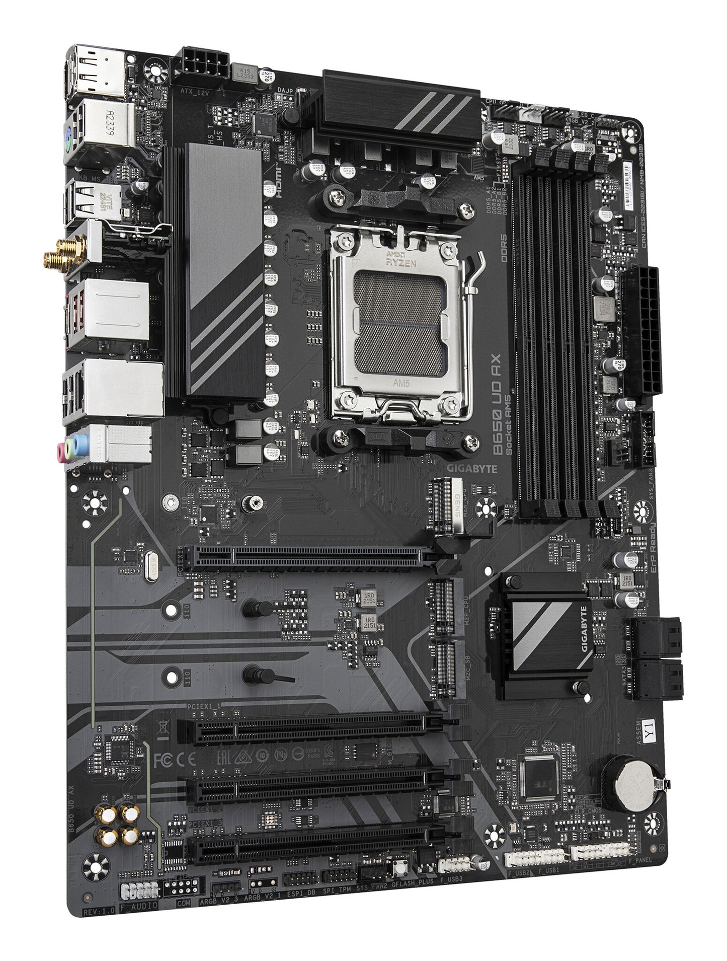 GIGABYTE B650 UD AX moderkort AMD B650 AM5-sockel ATX